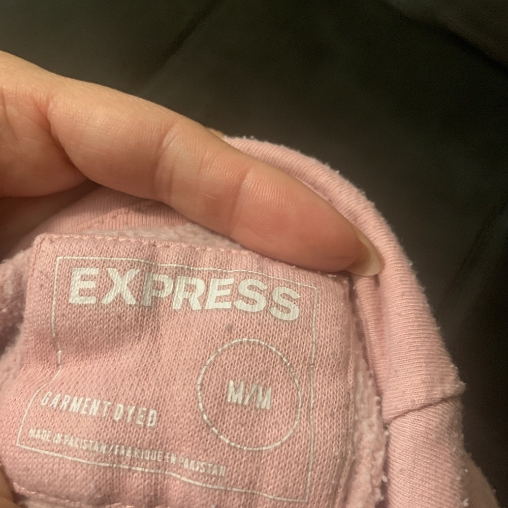 Light pink men Express Hoodie